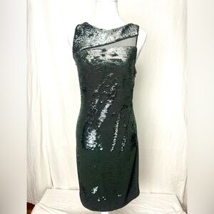 Formal Sequin Dress with sheer reveal. Boutique designer, never worn with tags